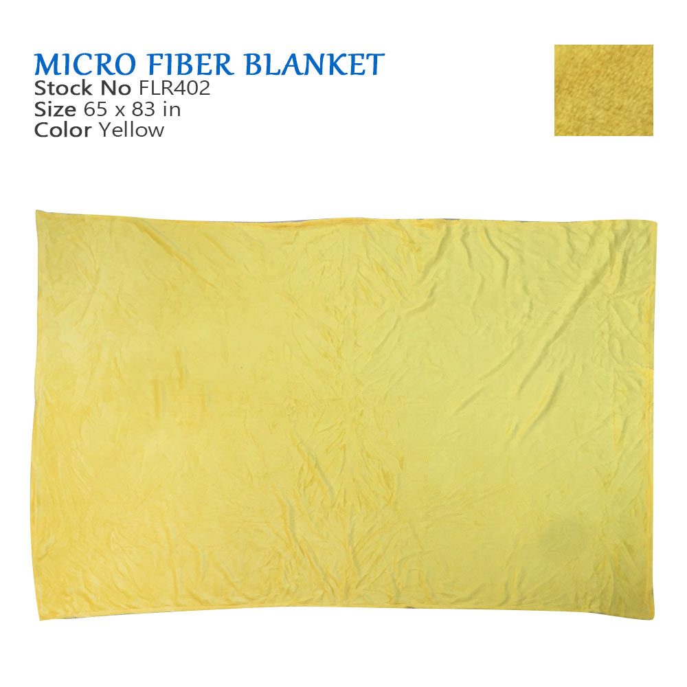 Plain Microfiber Blanket 65x83 inches (FLR402) J&F Department Store