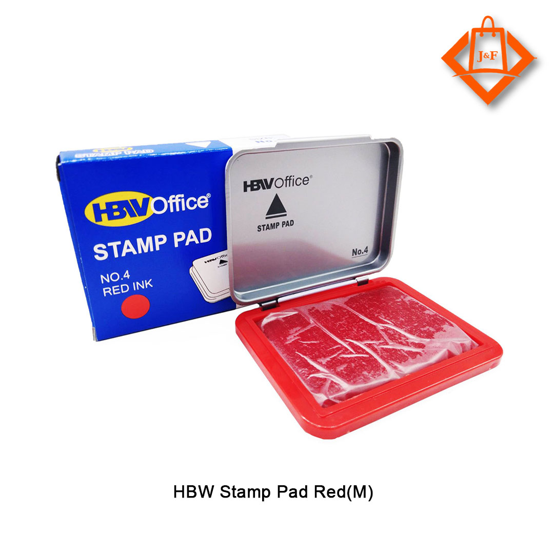 HBW Stamp Pad Red(M) J&F Department Store